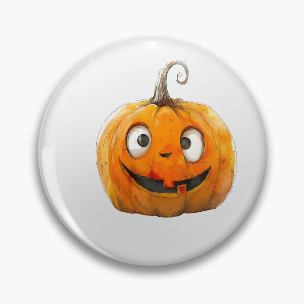 Item preview, Smiling Halloween Pumpkin Cartoon designed and sold by WIKKI-White.