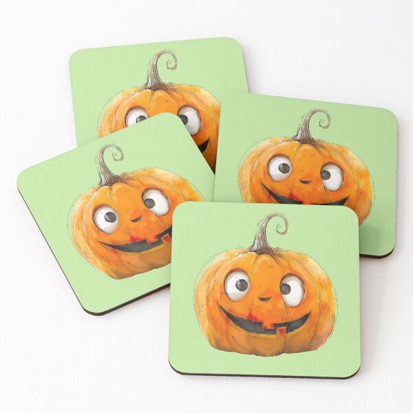 Item preview, Smiling Halloween Pumpkin Cartoon designed and sold by WIKKI-White.