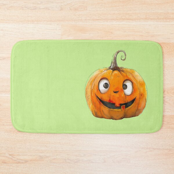 Item preview, Smiling Halloween Pumpkin Cartoon designed and sold by WIKKI-White.