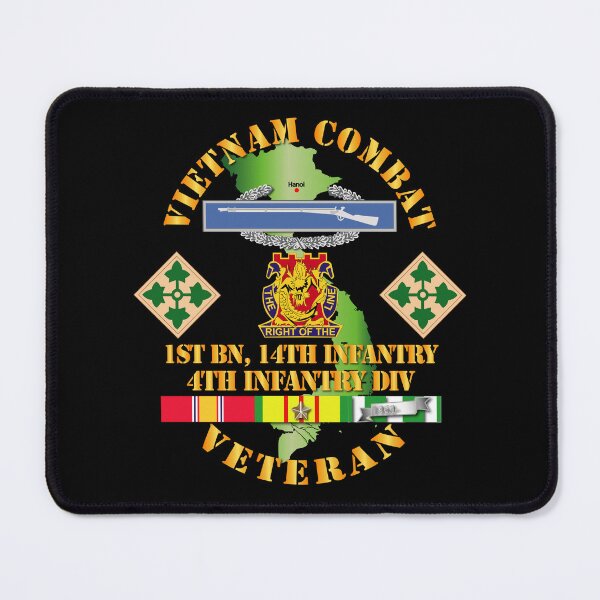 Item preview, Army - Vietnam Combat Infantry Veteran w 1st Bn 14th Inf - 4th ID SSI designed and sold by Military Insignia Products.