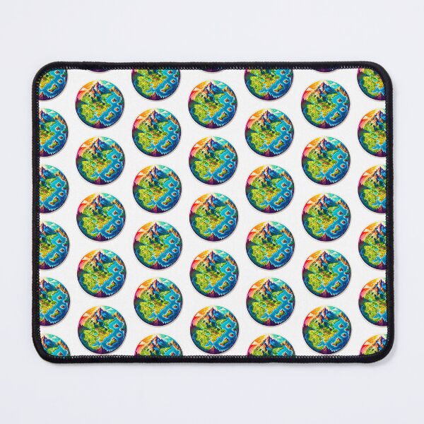 Item preview, Colorful Fantasy World Map Illustration designed and sold by artwaves.