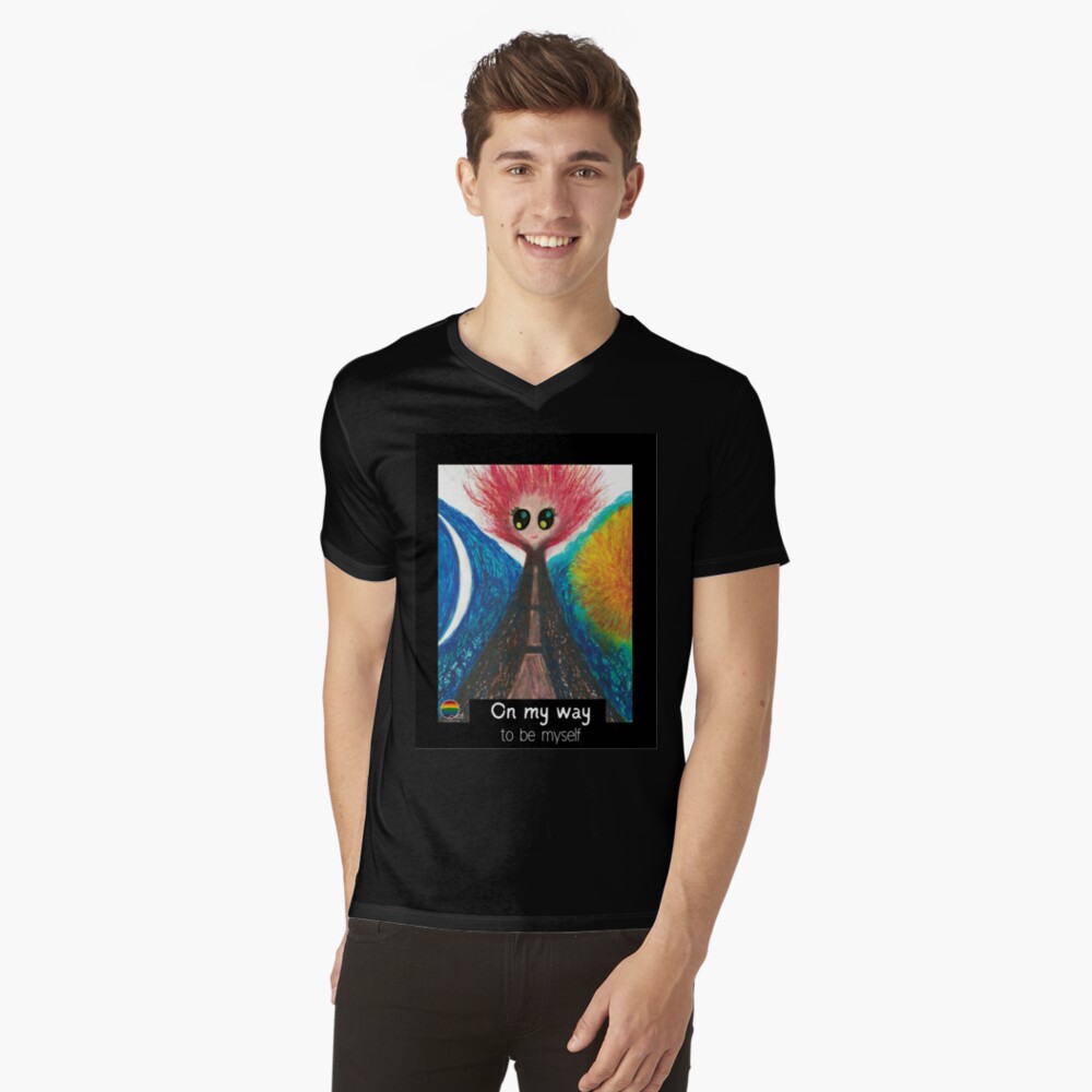 Item preview, V-Neck T-Shirt designed and sold by adzik.