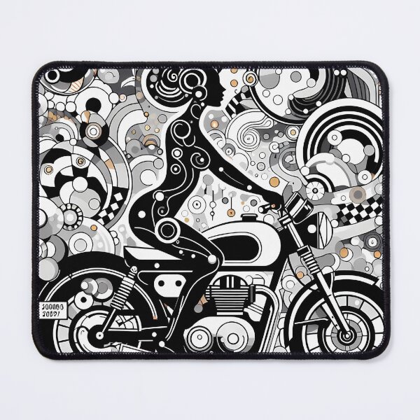 Item preview, Motorcycle Girl As Gustav Klimt Inspired Art designed and sold by OzzFrequency.