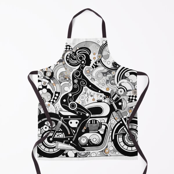 Item preview, Motorcycle Girl As Gustav Klimt Inspired Art designed and sold by OzzFrequency.