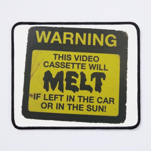 Item preview, VHS rental melt warning designed and sold by misssallyb.