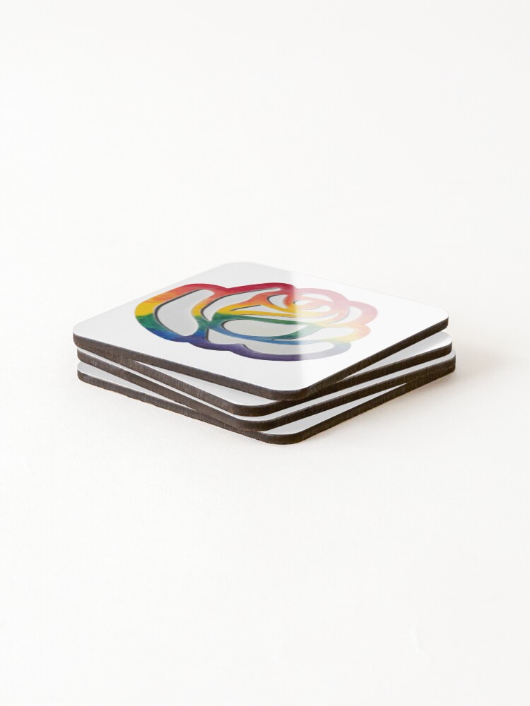 Thumbnail 4 of 5, Coasters (Set of 4), Pride Rose designed and sold by RickyTics.