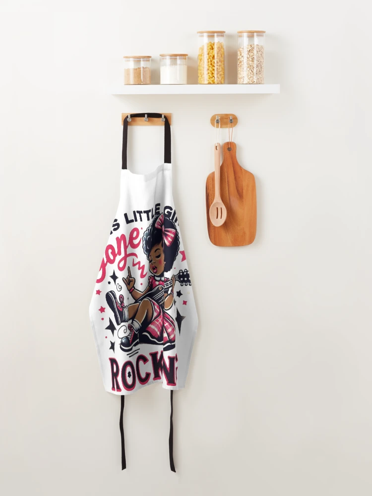 Thumbnail 4 of 6, Apron, "This Little Girls Gone Rocking" designed and sold by RigorMortees.
