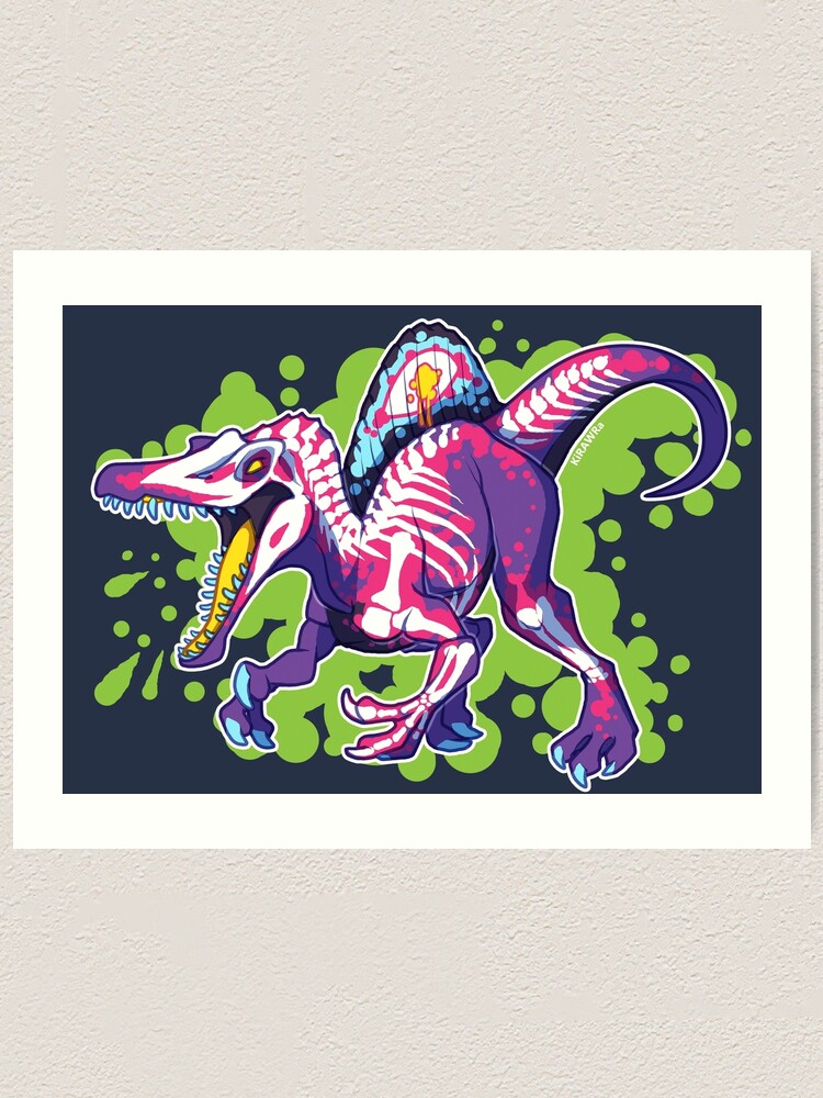Thumbnail 2 von 3, Kunstdruck, Radioaktiver Spinosaurus designt und verkauft von Kirara.