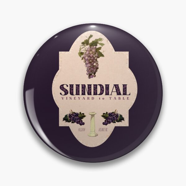Item preview, Retro Fruit Sticker - Shirley Jackson Academia Label - Sundial Vineyard to Table, Halloran Holdings Inc designed and sold by LochNestFarm.