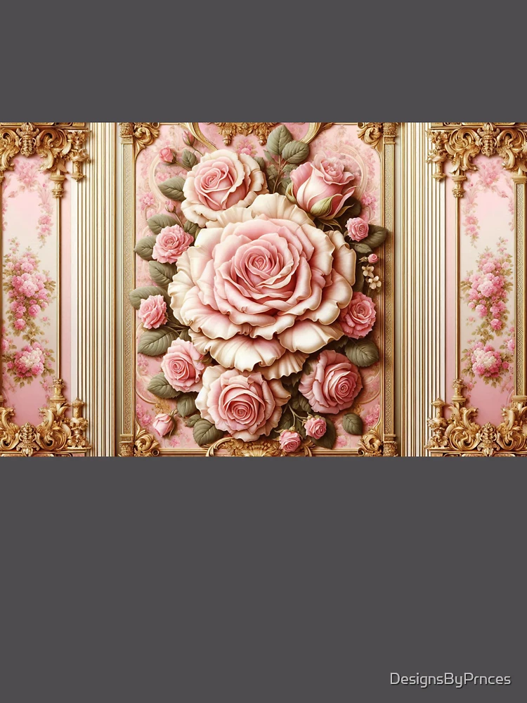 Thumbnail 6 of 6, Premium Oversized Sweatshirt, Pink Roses & Rococo designed and sold by DesignsByPrnces.