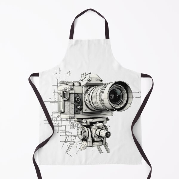 Item preview, Mechanical Precision: Technical Illustration of a Camera designed and sold by DotLineColor.