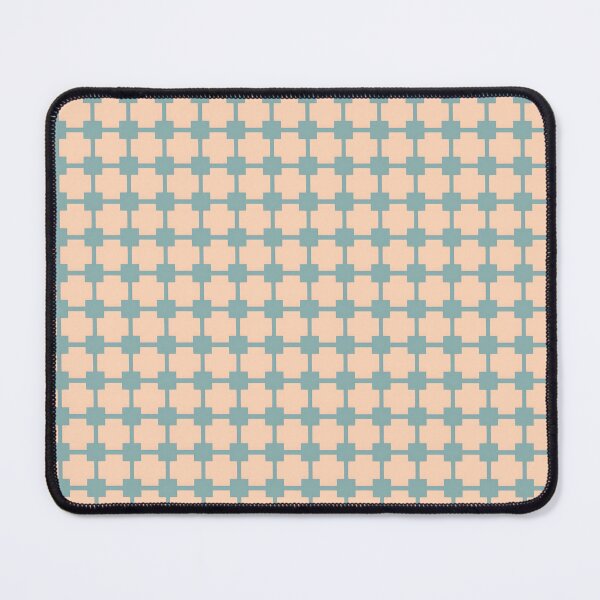 Item preview, Mint Green and Peach Geometric Pattern Design designed and sold by Abdulra7man369.