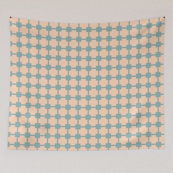 Item preview, Mint Green and Peach Geometric Pattern Design designed and sold by Abdulra7man369.