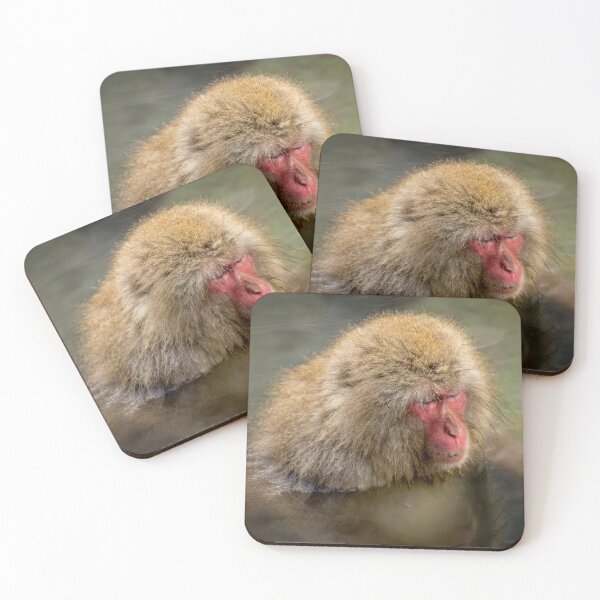 Item preview, Japanese Macaque Relaxing in Hot Spring at Jigokudani designed and sold by World Wondering Travel Photography.