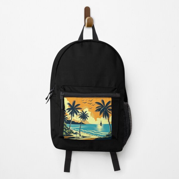Item preview, Tropical Beach Palm Trees Pop Art Style designed and sold by artofuniverse.