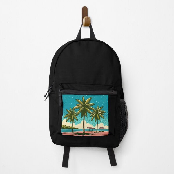 Item preview, Tropical Beach Palm Trees Pop Art Style designed and sold by artofuniverse.