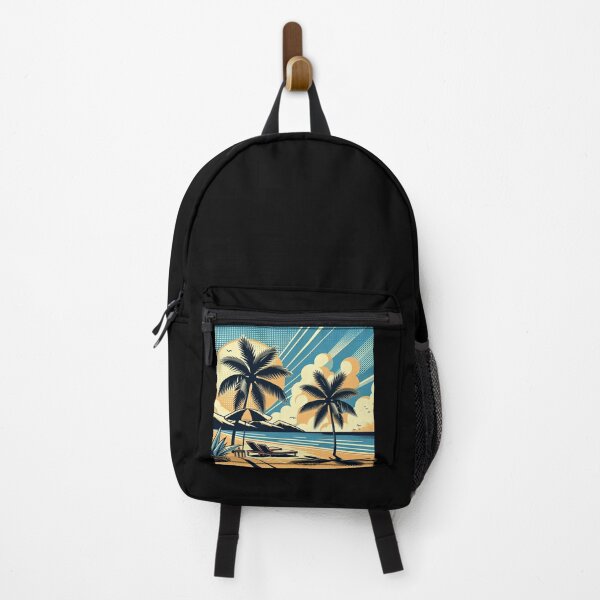 Item preview, Tropical Beach Palm Trees Pop Art Style designed and sold by artofuniverse.