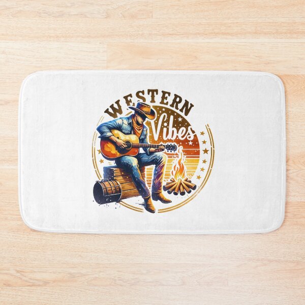 Item preview,  ✨Western Vibes – Cowboy Playing Guitar Design for T-Shirts, Mugs, Stickers & More designed and sold by artedigital99.