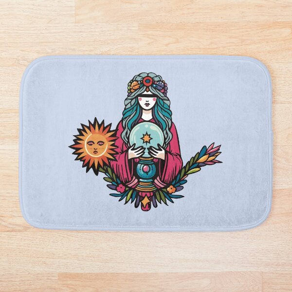 Item preview, Hechicera encantadora con bola de cristal - Diseño de arte místico designed and sold by MMGdigi.