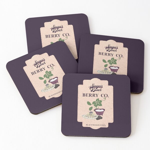 Item preview, Retro Fruit Sticker - Shirley Jackson Academia Label - Sugar Bowl Berry Co., Blackwood, CT designed and sold by LochNestFarm.
