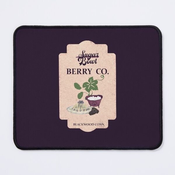 Item preview, Retro Fruit Sticker - Shirley Jackson Academia Label - Sugar Bowl Berry Co., Blackwood, CT designed and sold by LochNestFarm.