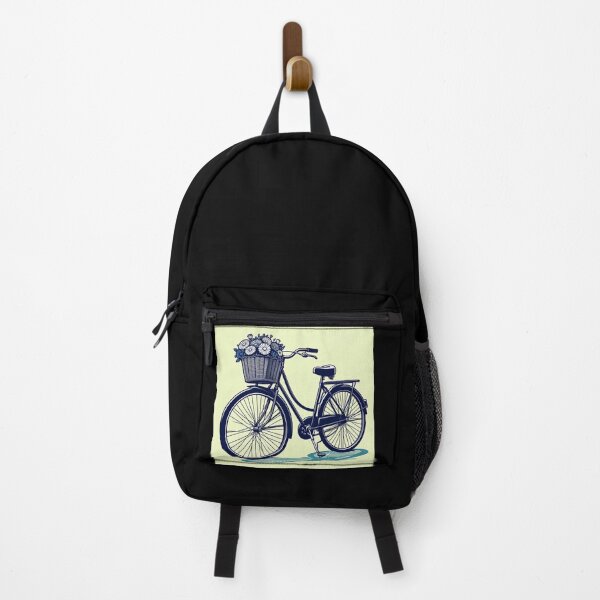 Item preview, Bicycle Flower Basket Pop Art Style designed and sold by artofuniverse.