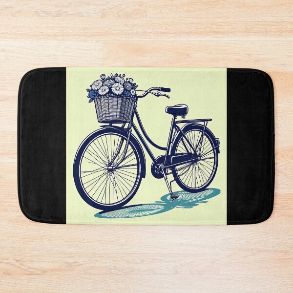 Item preview, Bicycle Flower Basket Pop Art Style designed and sold by artofuniverse.