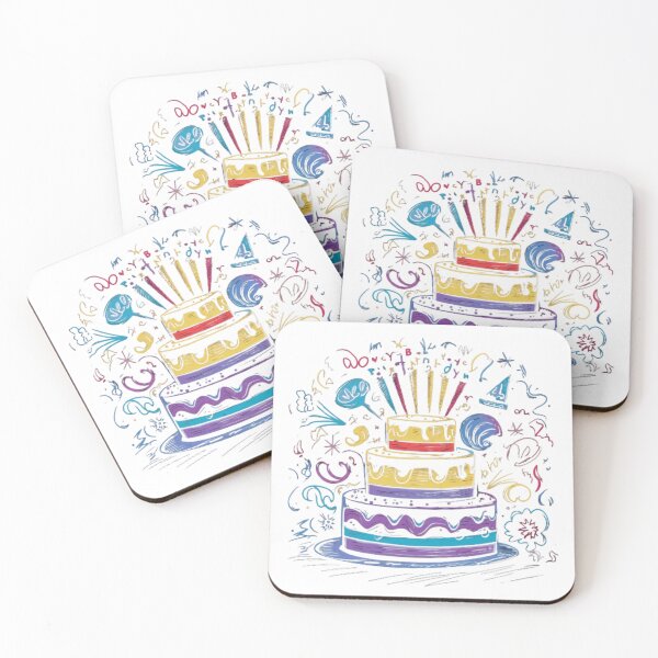 Item preview, Colorful Birthday Cake designed and sold by XquisiteFashion.