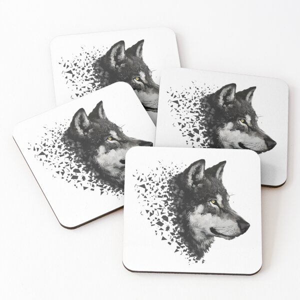 Item preview, Wolf Fading Into Polygon Shapes  designed and sold by PolygonPinnacle.