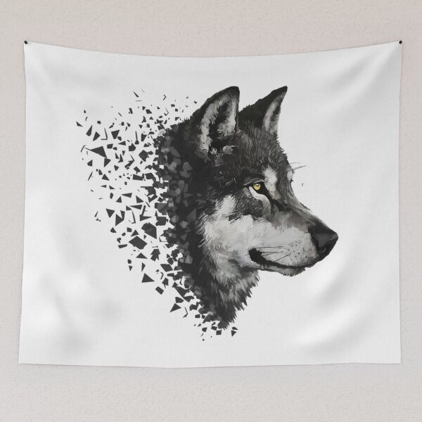 Item preview, Wolf Fading Into Polygon Shapes  designed and sold by PolygonPinnacle.