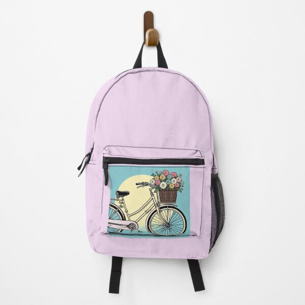Item preview, Bicycle Flower Basket Pop Art Style designed and sold by artofuniverse.