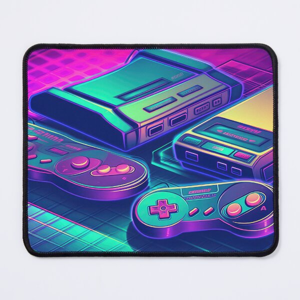 Item preview, Neon Vaporwave Retro Gaming Console designed and sold by AI Gizmo.