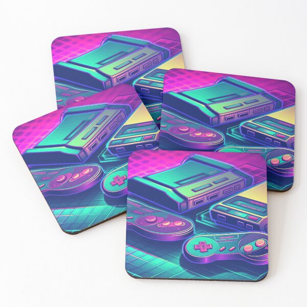 Item preview, Neon Vaporwave Retro Gaming Console designed and sold by AI Gizmo.