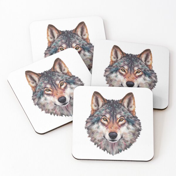 Item preview, Colorful Polygon Wolf Face designed and sold by PolygonPinnacle.