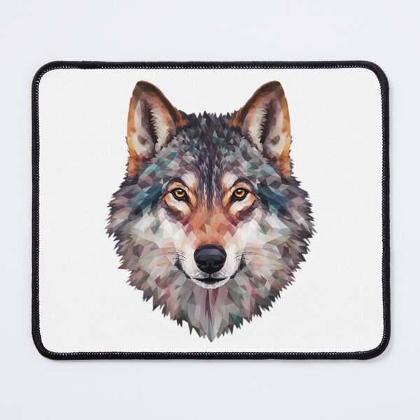 Item preview, Colorful Polygon Wolf Face designed and sold by PolygonPinnacle.