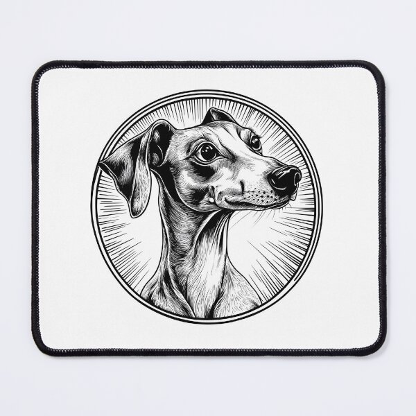 Item preview, Cute Black and White Whippet Puppy designed and sold by stephenop92.