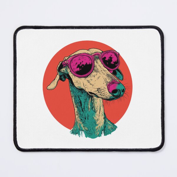 Item preview, Funny Psychedelic Groovy Whippet Puppy in Glasses designed and sold by stephenop92.