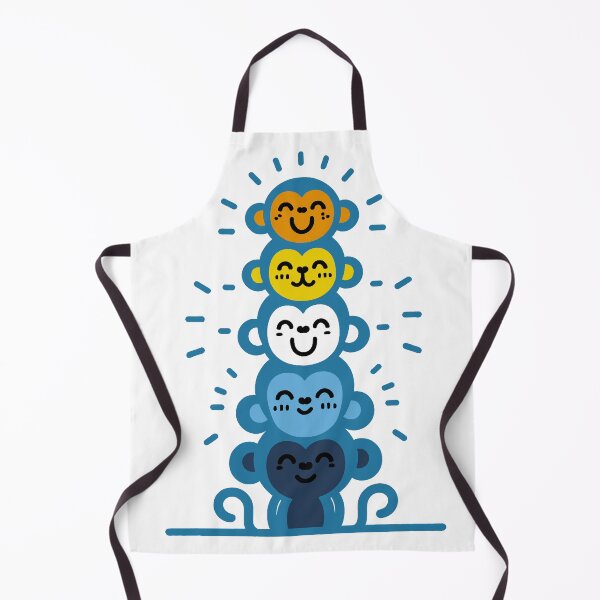 Item preview, Cute AroAce Pride Flag Monkeys, AroAce Stacked Monkeys designed and sold by Travelslightly.