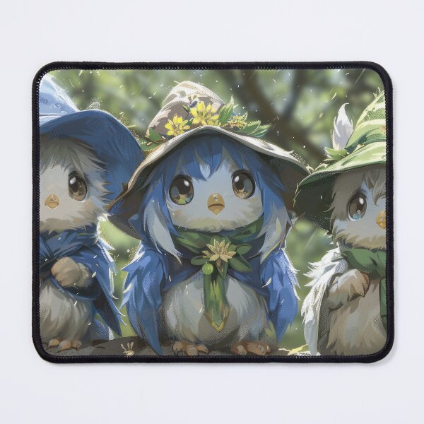 Item preview, Three Cute Fantasy Owls in Magical Forest designed and sold by AI Gizmo.