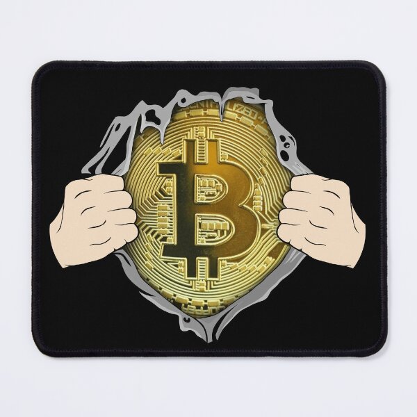 Item preview, Bitcoin Enthusiast Cryptocurrency Superhero Open Chest Bitcoin supporters designed and sold by skulltshirt.