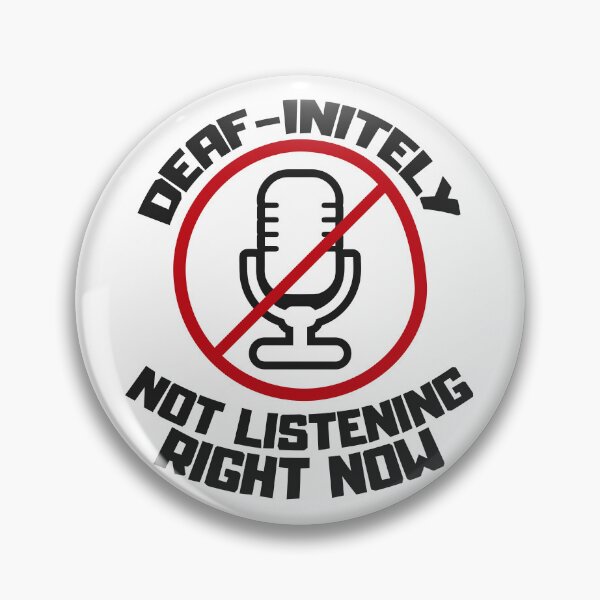 Item preview, Funny and sarcastic jokes for the deaf community designed and sold by The  Knick Knack Nook.