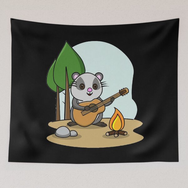 Item preview, Cutie Opossum  By The Campfire designed and sold by WildArtistry.
