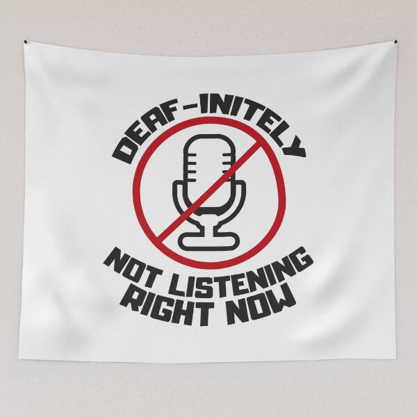 Item preview, Funny and sarcastic jokes for the deaf community designed and sold by The  Knick Knack Nook.