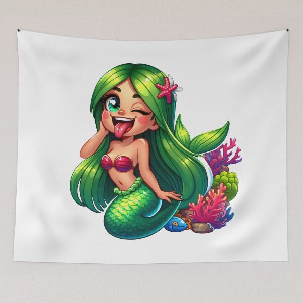 Item preview, Cheeky Mermaid designed and sold by Delemore Art.