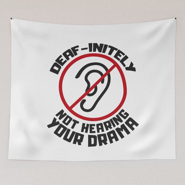 Item preview, Funny and sarcastic jokes for the deaf community designed and sold by The  Knick Knack Nook.