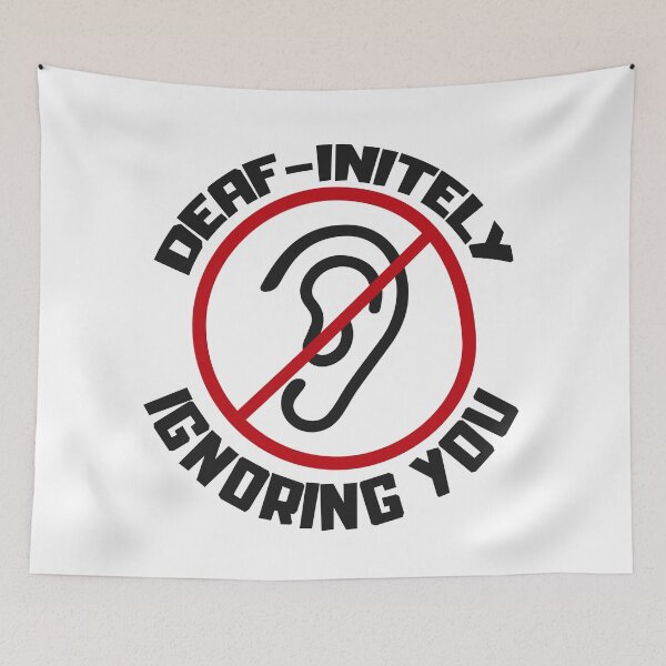 Item preview, Funny and sarcastic jokes for the deaf community designed and sold by The  Knick Knack Nook.