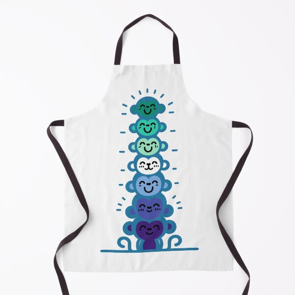Item preview, Cute Gay MLM Pride Flag Monkeys, MLM Stacked Monkeys designed and sold by Travelslightly.