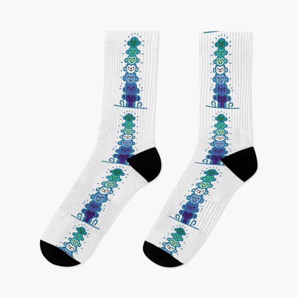 Item preview, Cute Gay MLM Pride Flag Monkeys, MLM Stacked Monkeys designed and sold by Travelslightly.