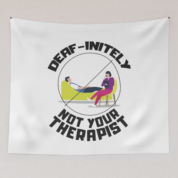 Item preview, Funny and sarcastic jokes for the deaf community designed and sold by The  Knick Knack Nook.