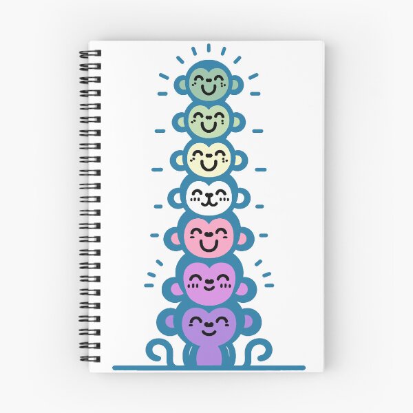 Item preview, Cute Genderfae Pride Flag Monkeys, Genderdoe Stacked Monkeys designed and sold by Travelslightly.